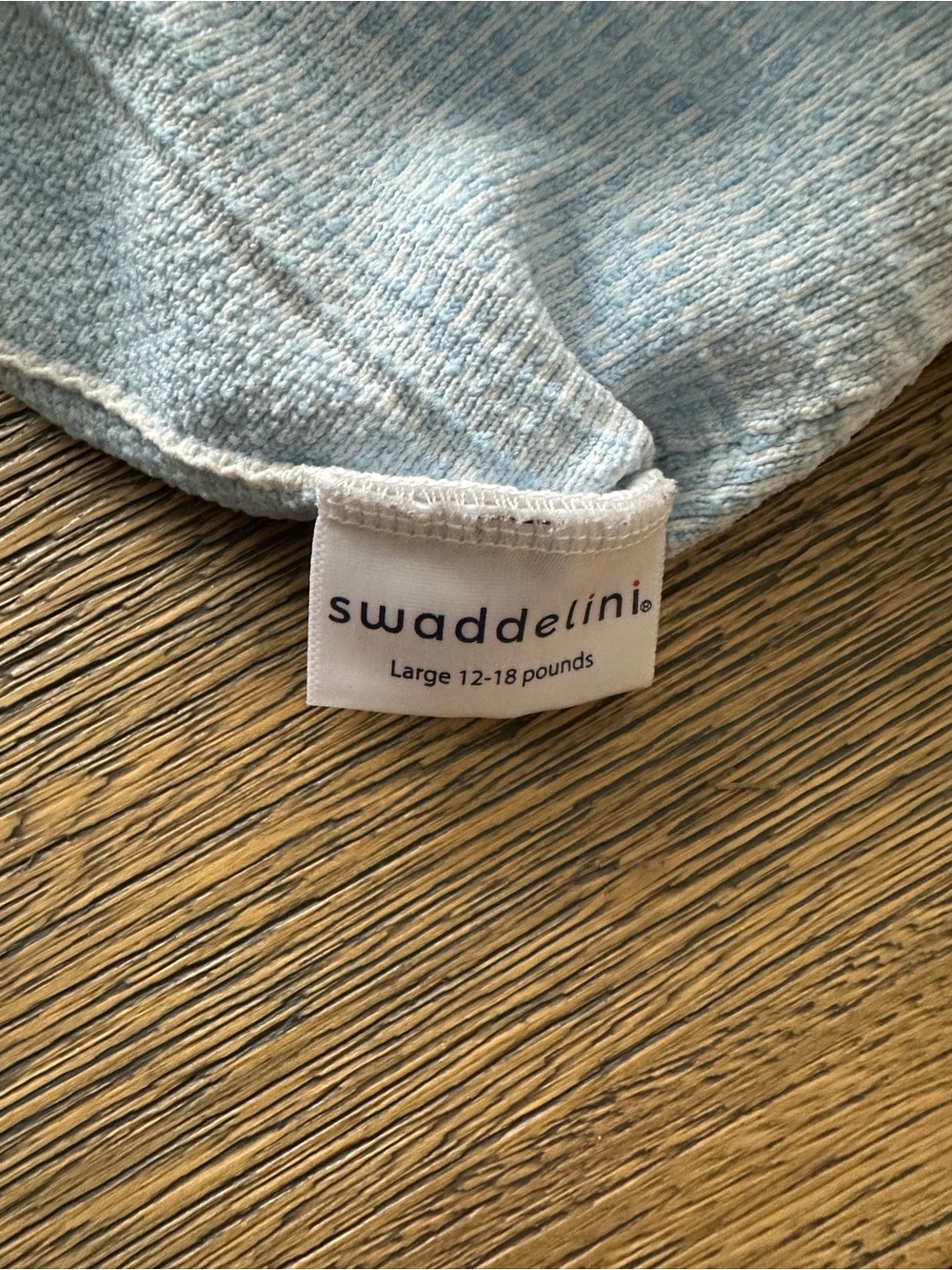 Light Blue Swaddelini baby swaddle - Picture 2 of 3